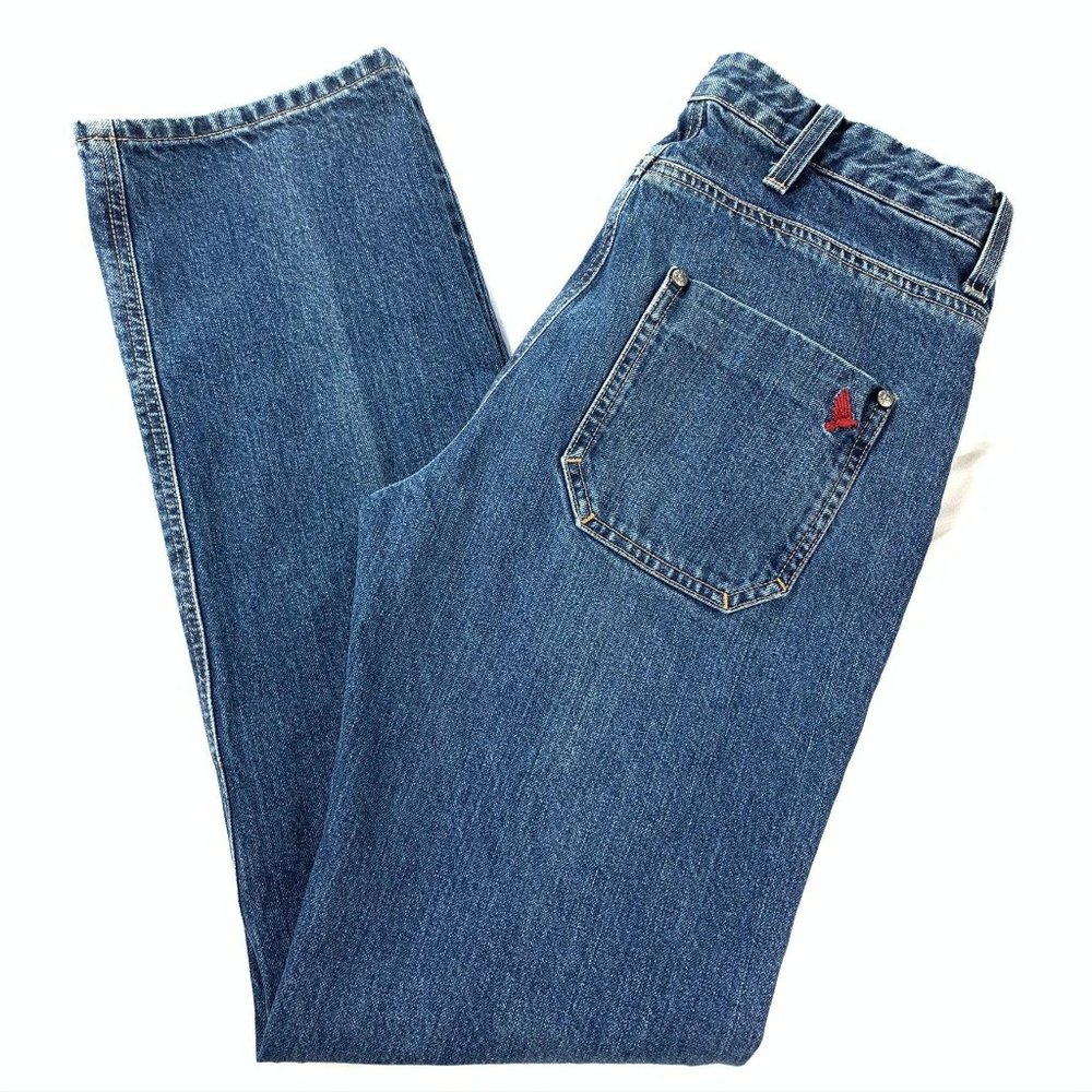 M.i.h Jeans Halsey High Rise Straight Leg Button